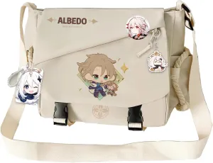 Genshin Impact Handbag Sangonomiya Crossbody Bag Single Shoulder Bag Adult Single Shoulder Backpack White Bag
