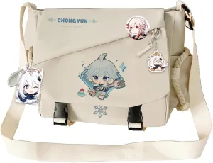 Genshin Impact Handbag Sangonomiya Crossbody Bag Single Shoulder Bag Adult Single Shoulder Backpack White Bag