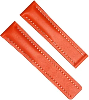 Genuine cow Leather Strap For Breitling watch Band with Deployment buckle WatchBands bracelet 22mm 24mm