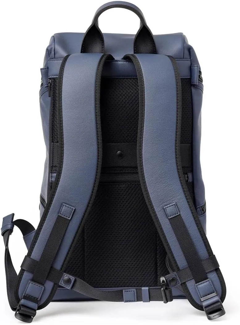Genuine Leather Backpack A4 Locus, Made In Japan, No.672702, Navy