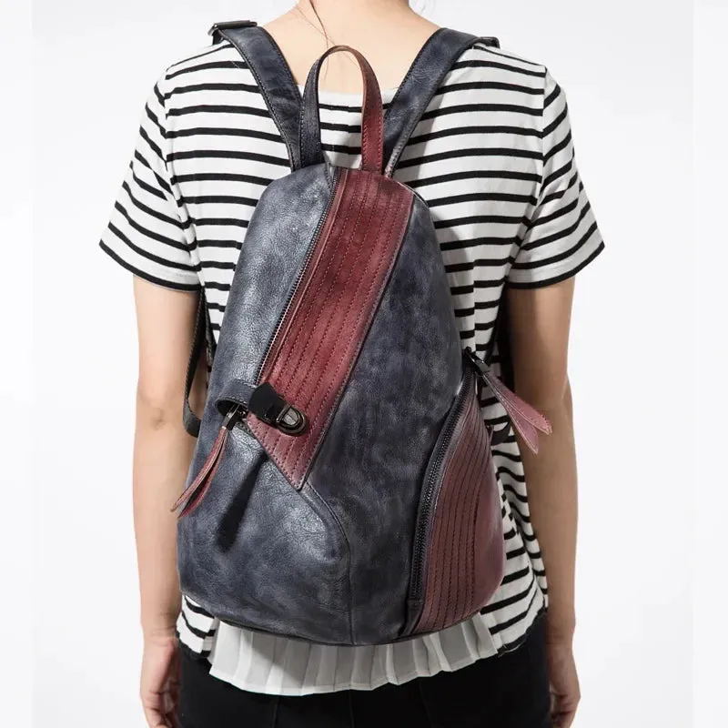 Genuine Leather Designer Backpack For Women