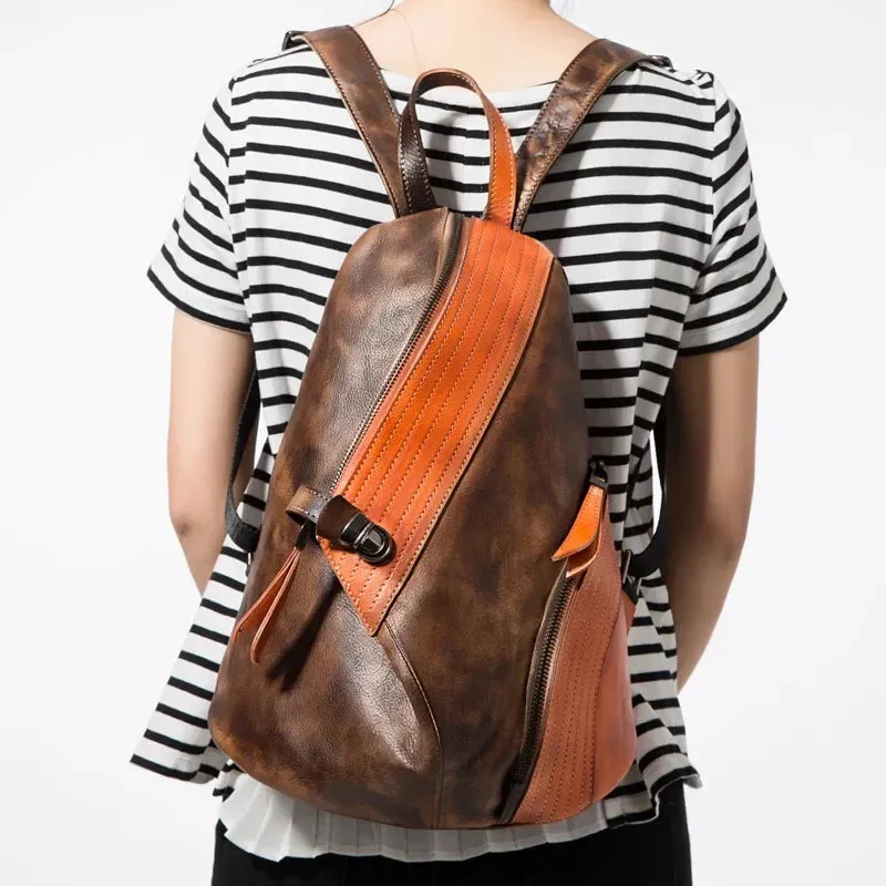 Genuine Leather Designer Backpack For Women