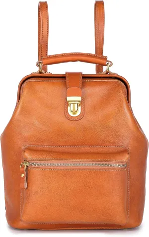 Genuine Leather Doctor Backpack (Chestnut)