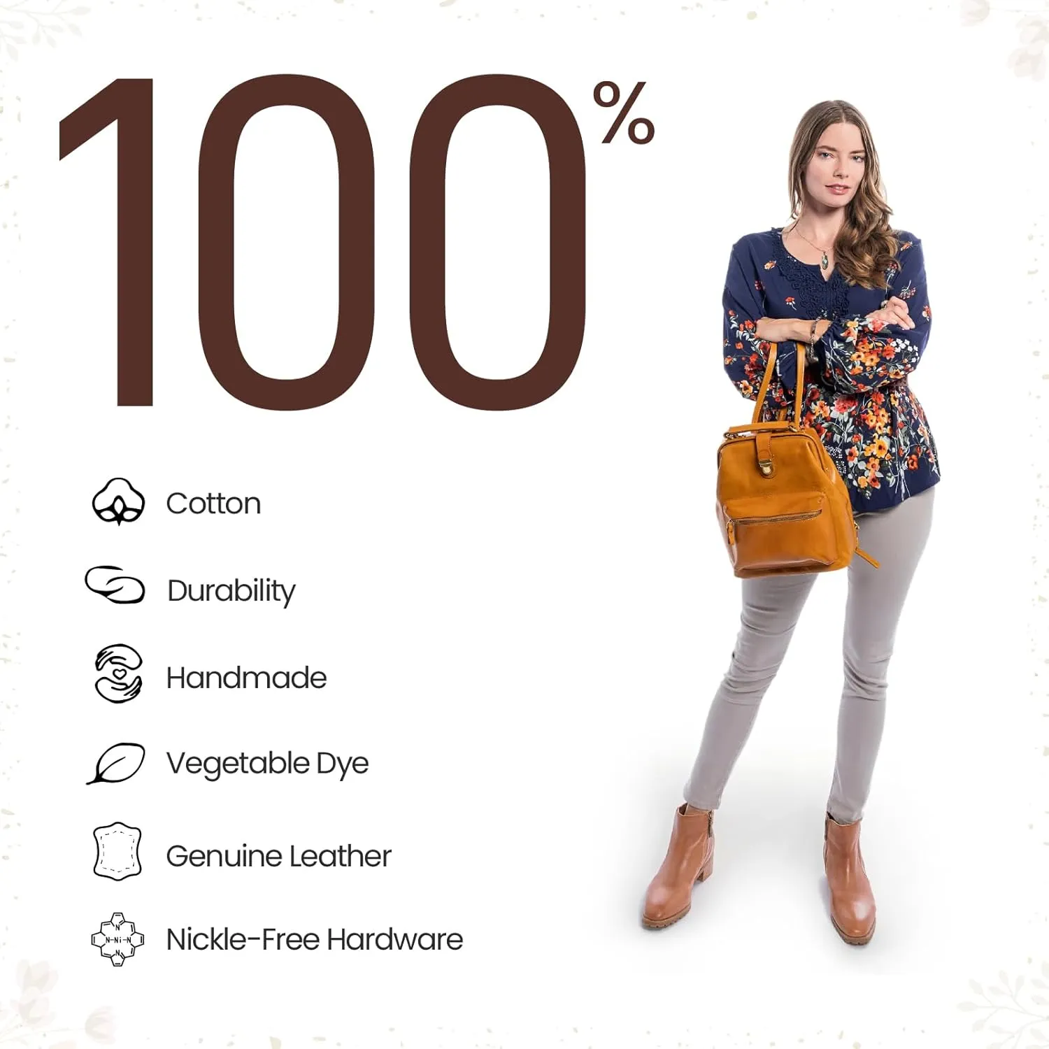 Genuine Leather Doctor Backpack (Chestnut)