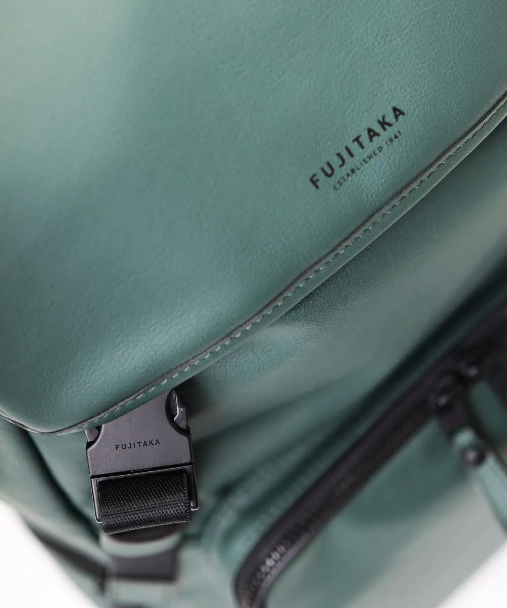 Genuine Leather Travel Backpack Locus, Made In Japan, No.672703, Green