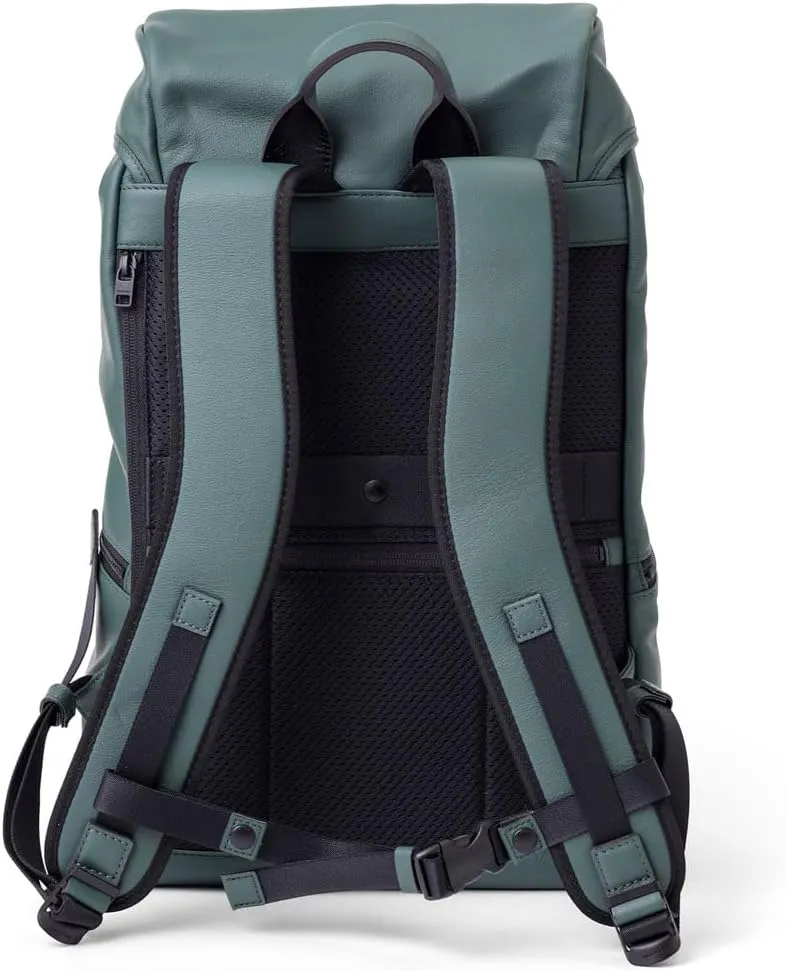 Genuine Leather Travel Backpack Locus, Made In Japan, No.672703, Green