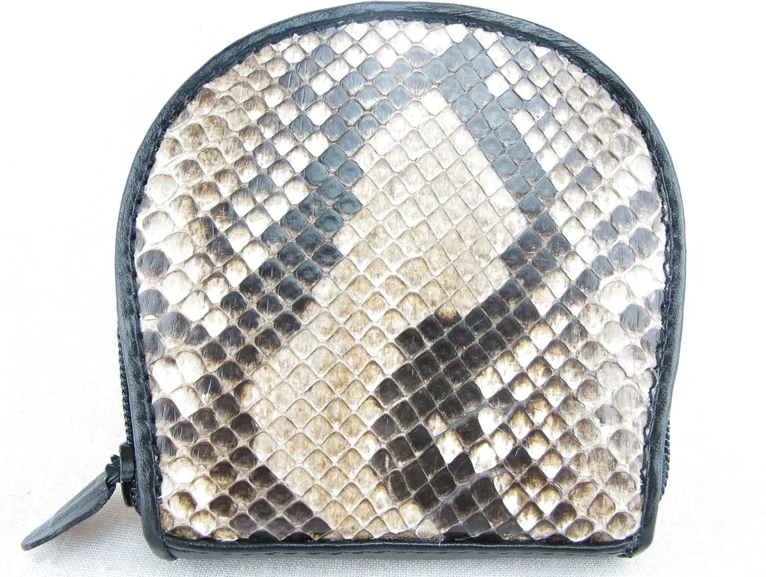 Genuine Python Snake Skin Leather Zip Around Coins Purse Wallet Pouches
