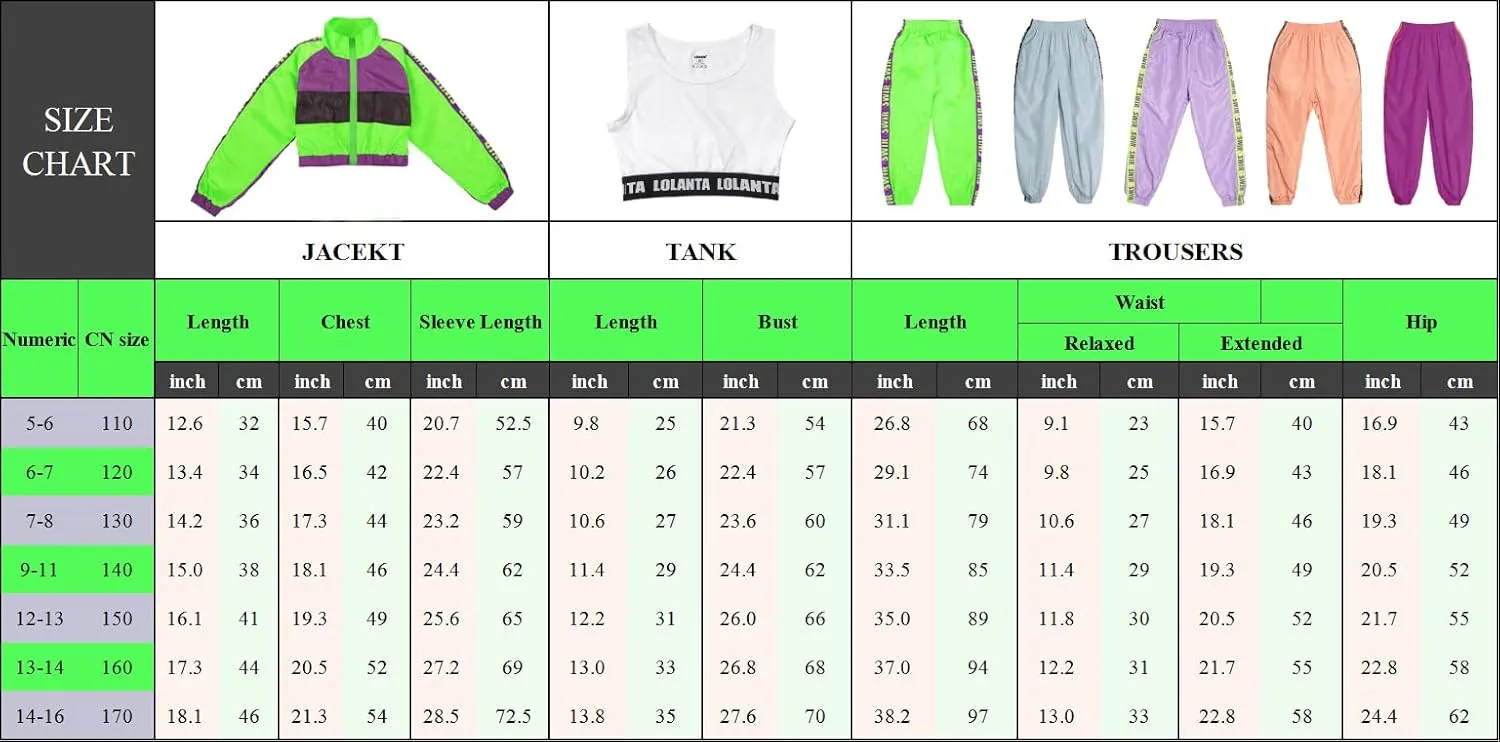 Girls Dance Clothing Set, Hip Hop Modern Jazz Team Performance Costume, Girls Dance Wear Sets