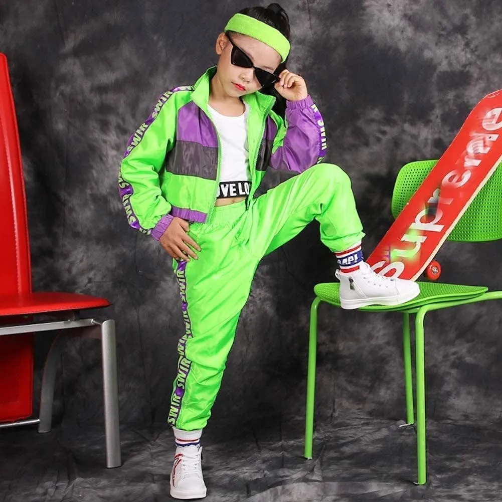 Girls Dance Clothing Set, Hip Hop Modern Jazz Team Performance Costume, Girls Dance Wear Sets