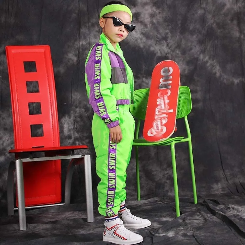 Girls Dance Clothing Set, Hip Hop Modern Jazz Team Performance Costume, Girls Dance Wear Sets