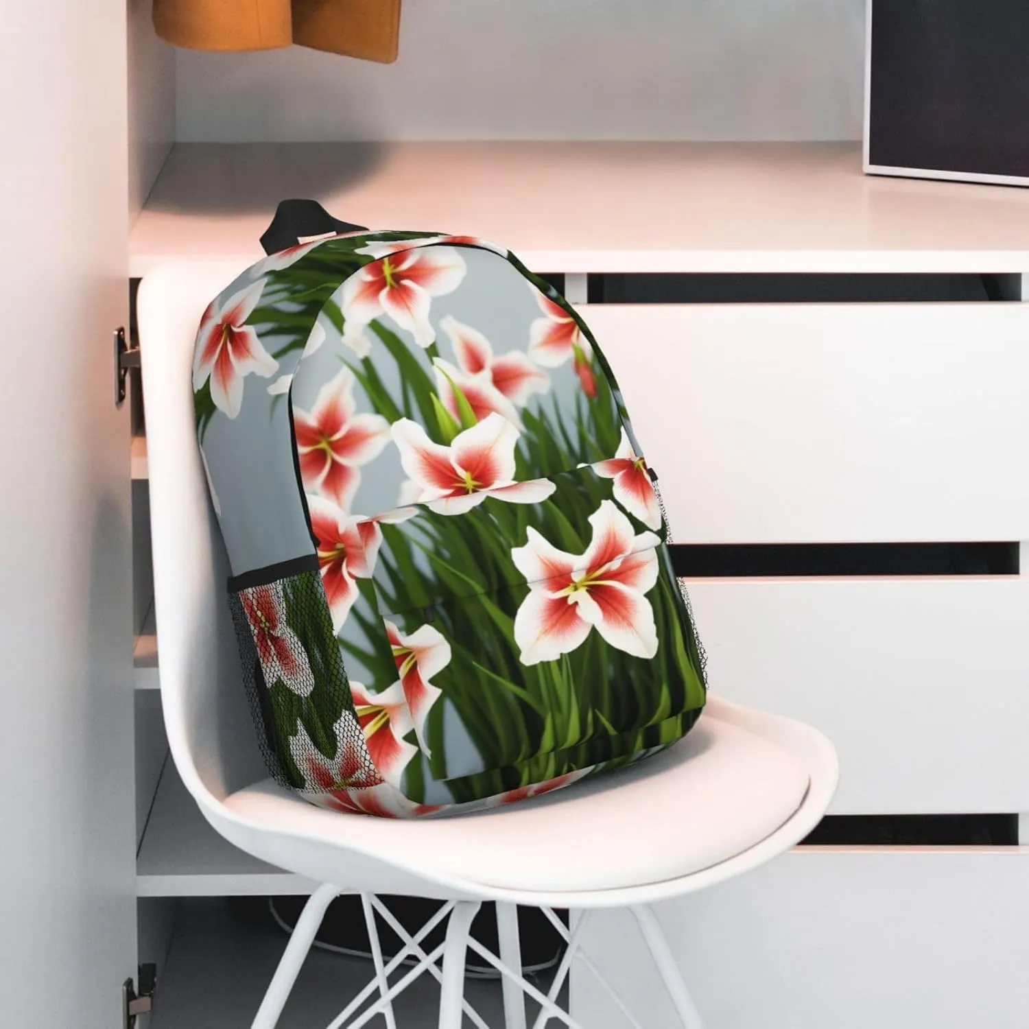 Gladioluses Backpack Lightweight Casual Backpack Double Shoulder Bag Travel Daypack With Laptop Compartmen