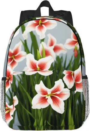 Gladioluses Backpack Lightweight Casual Backpack Double Shoulder Bag Travel Daypack With Laptop Compartmen