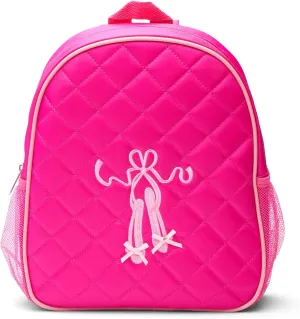 GLOBAL FBA INC Dance Bag For Girls 3-9 Years Old, Backpack Ballet with Padded Straps, Ballet Items, Ballerina Gifts For Little Girls