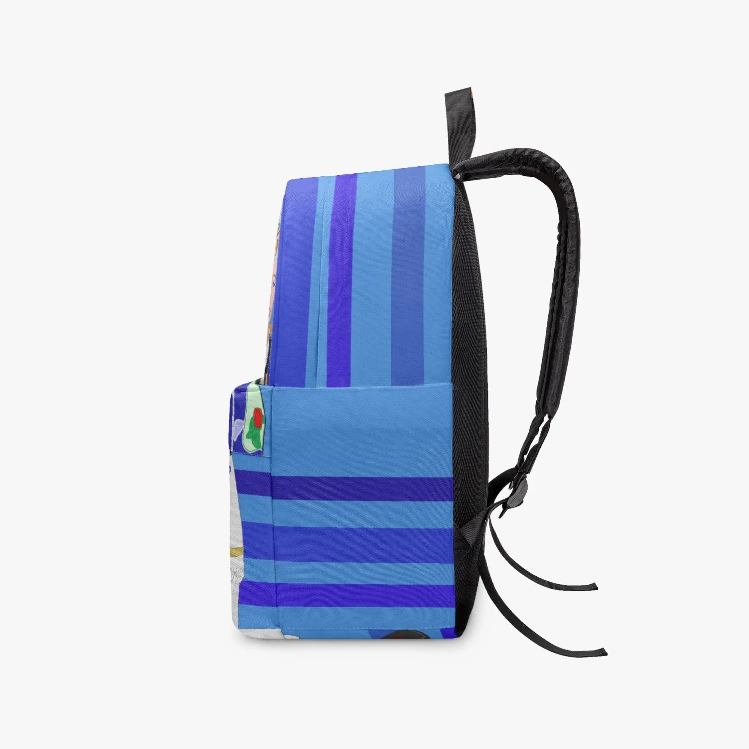 GLOBAL FREEDOM UNITED© Couple Romania Deep Blue - All-over-print Canvas Backpack