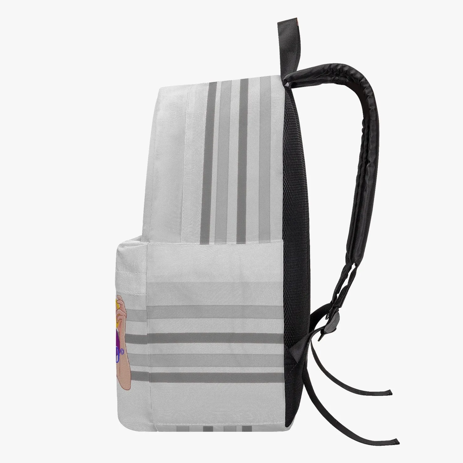 GLOBAL FREEDOM UNITED© Men AFGHANISTAN & USA GREY All-over-print Canvas Backpack