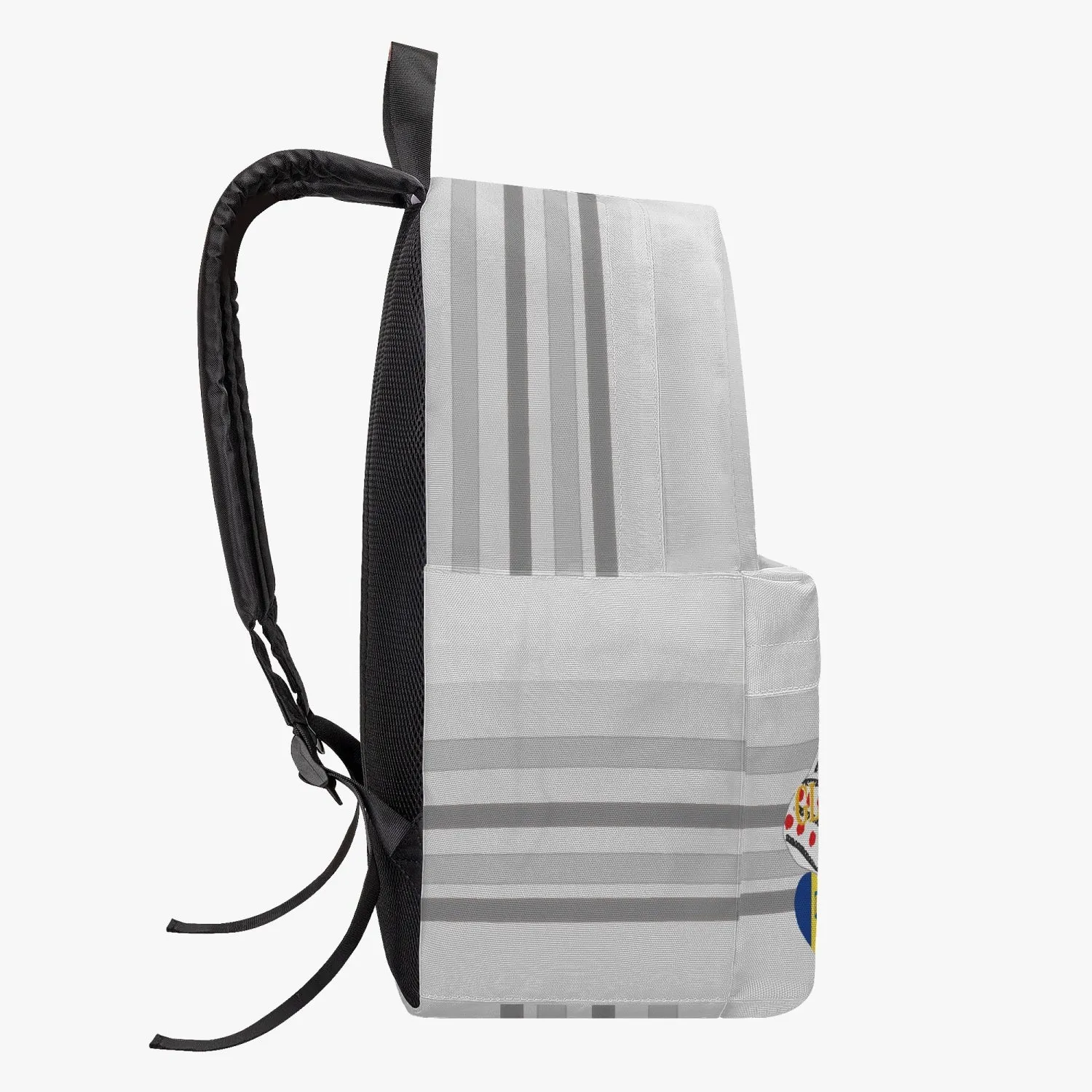 GLOBAL FREEDOM UNITED WOMEN ROMANIA & GERMANY OLD PEACE GREY All-over-print Canvas Backpack