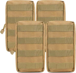 Gogoku 4-Pack Molle Pouch Tactical Molle Pouches Compact Utility EDC Waist Bag Pack