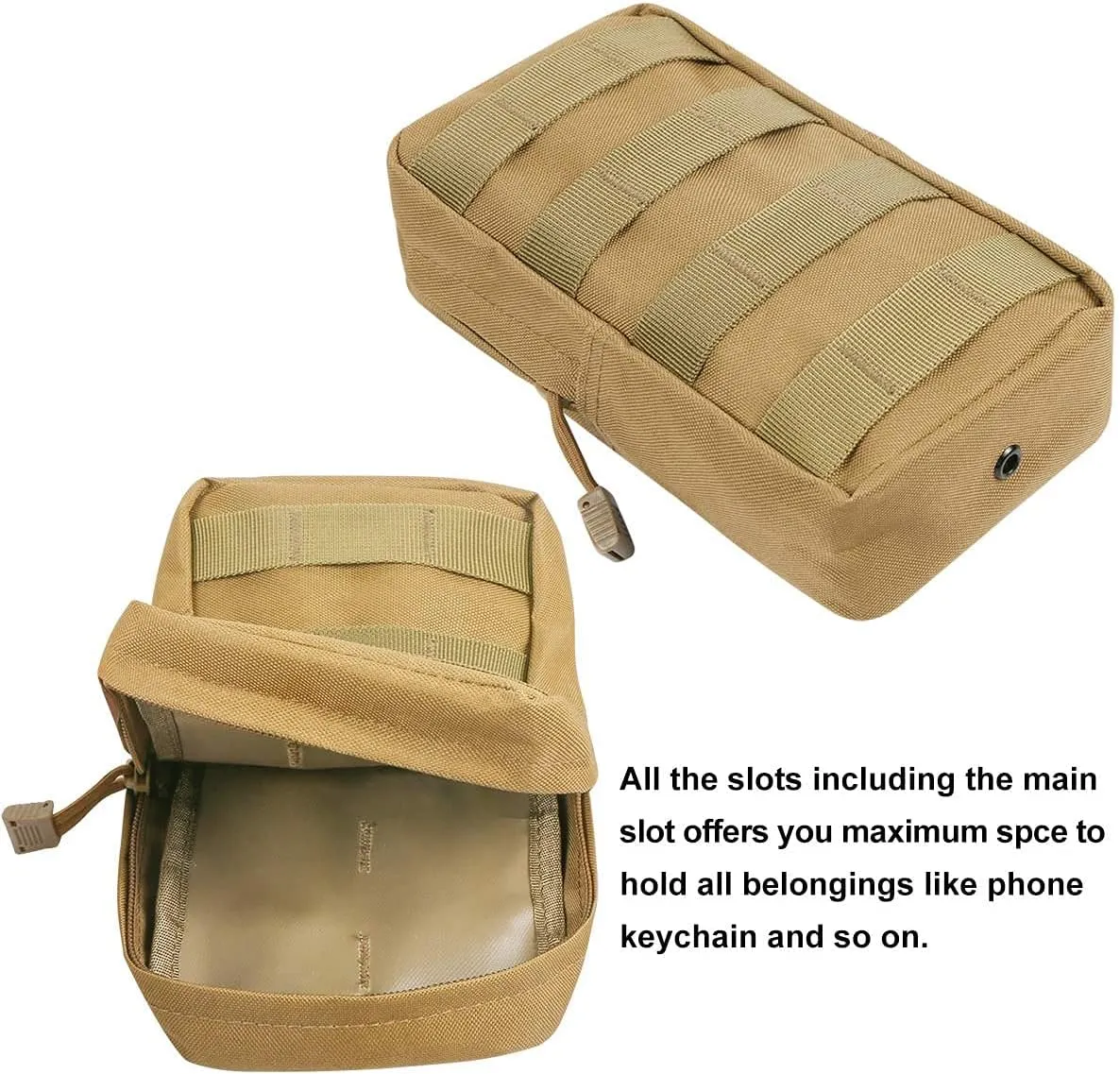 Gogoku 4-Pack Molle Pouch Tactical Molle Pouches Compact Utility EDC Waist Bag Pack