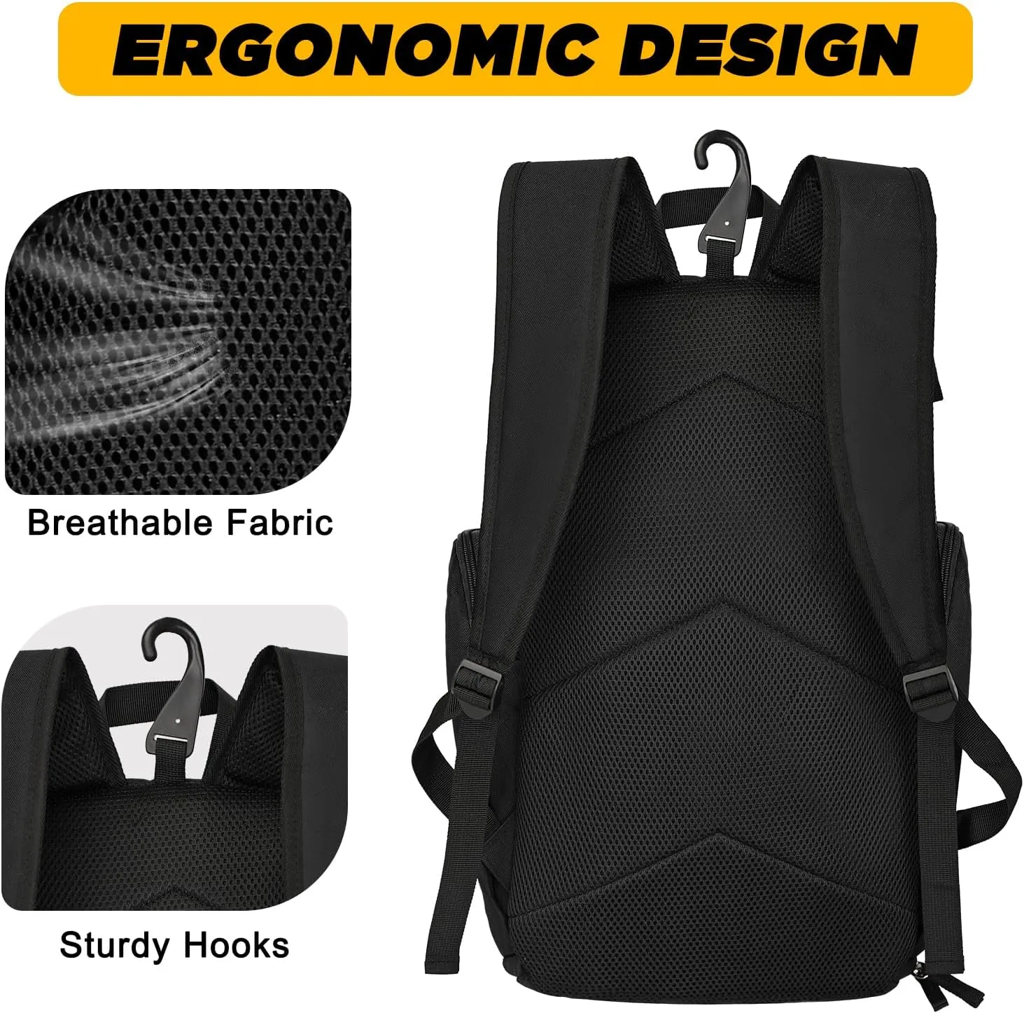 Goloni Basketball Backpack,Large Sports Bag with Ball Compartment & Shoe Compartment for Basketball, Soccer, Volleyball,Gym