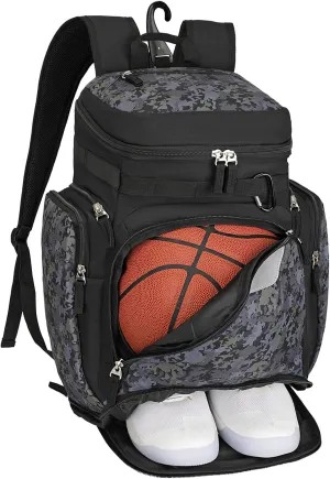 Goloni Basketball Backpack,Large Sports Bag with Ball Compartment & Shoe Compartment for Basketball, Soccer, Volleyball,Gym