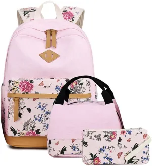 Goodking Teen Girls School Backpack Kids Bookbag Lightweight Travel Laptop Backpack Stylish Casual Daypack