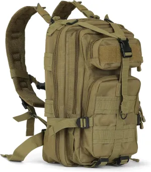 Gorilla Paks™ Small 30L Military Tactical Backpack MOLLE Rucksack Daypack (Tan)