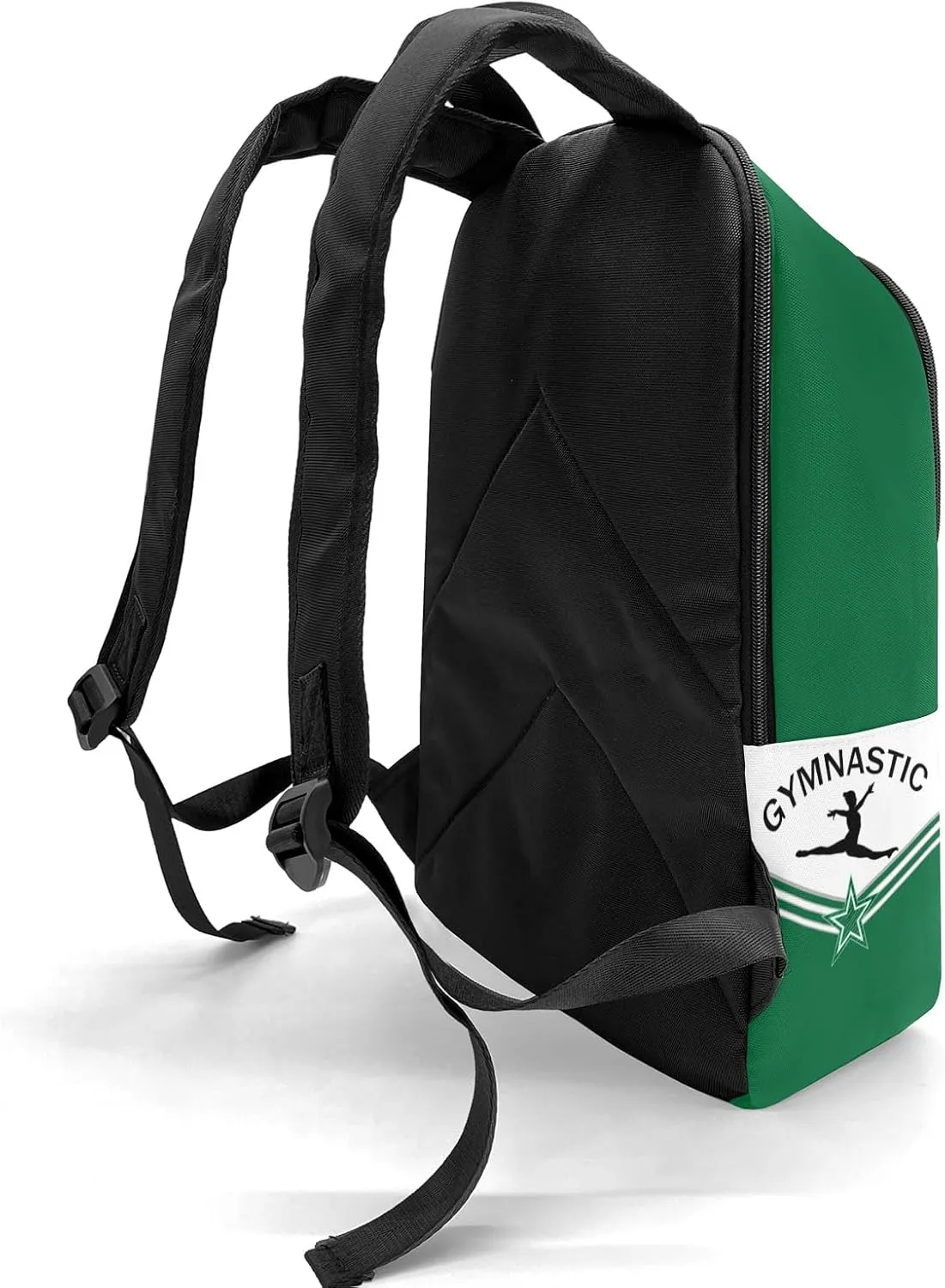 Green Gymnastic Athlete Personalized Backpack for Teen Custom Travel Backpack for Boys Girs Bookbag Casual Bag Name Gift, Design 11, EU5566SS