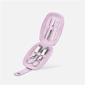 GRFIT Nail Clippers Kit Nail Clippers,Mini Manicure Set Nail Clipper Set 6 in 1 Stainless Steel Pedicure Care Grooming Kit ​with Portable Travel Case Pedicure Tools for Feet (Color : Pink)