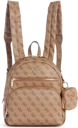 GUESS Power Play Tech Backpack, Latte Logo