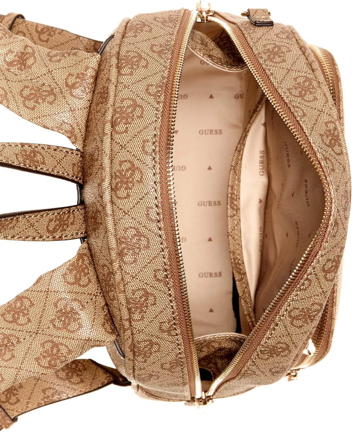 GUESS Power Play Tech Backpack, Latte Logo