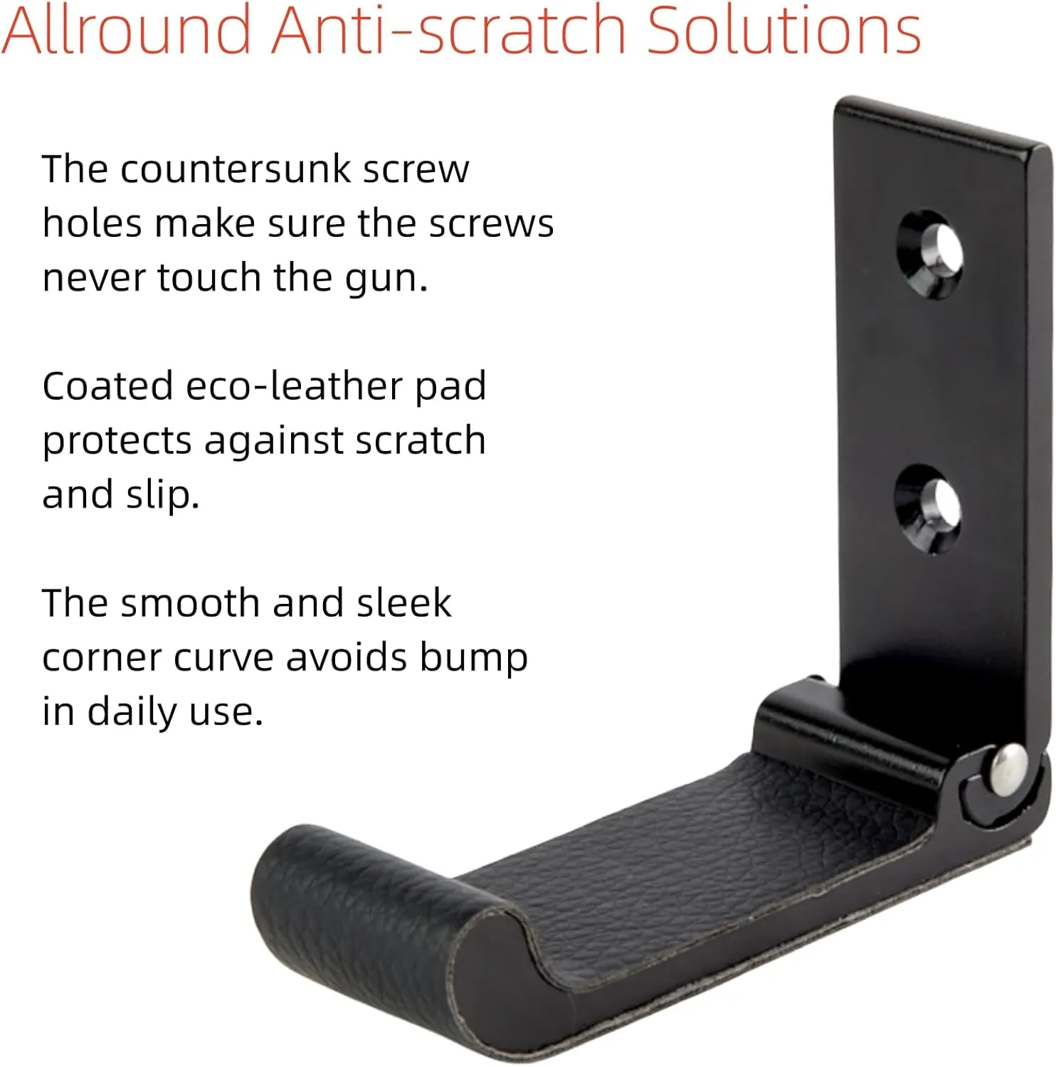 Gun Rack Wall Mount Gun Racks Folding Shotgun Hooks Hangers Scratchproof with Soft Padding -Excellent for Indoor Hanging, Display, or Storing Any Gun, Sword, and Bow