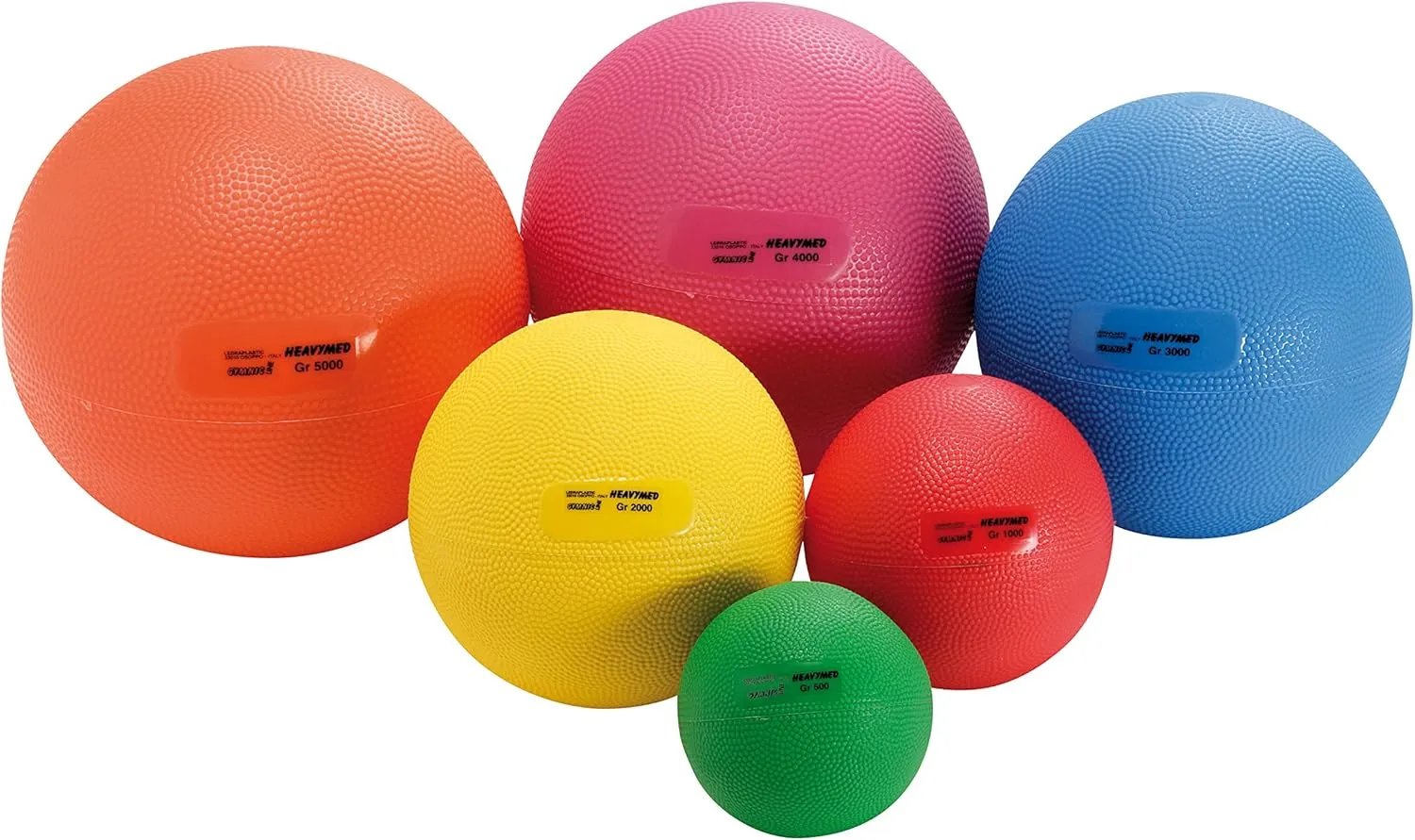 Gymnic Heavymed 500 Medicine Ball, 10cm/500g/1.1 lb, Green