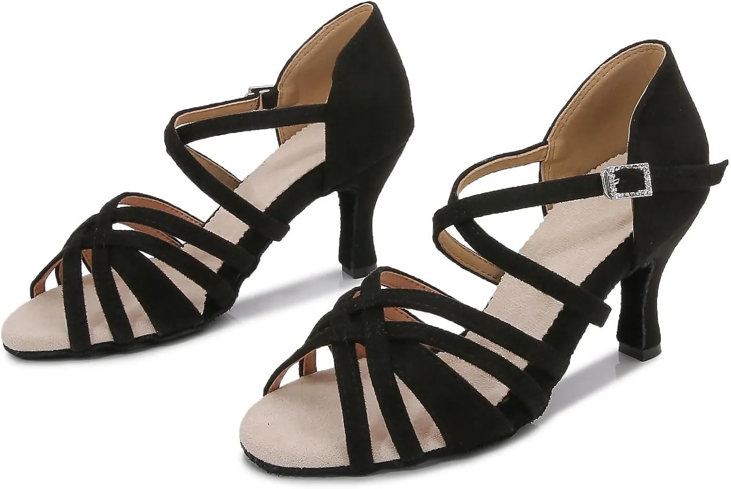 GYUBLWomens Dancing Shoes Latin Salsa Dnace Heel Performance,M052
