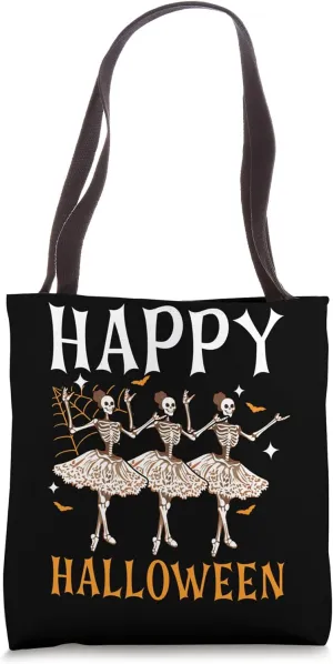Halloween Ballerina Scary Trick Or Treat Spooky Ballet Tote Bag