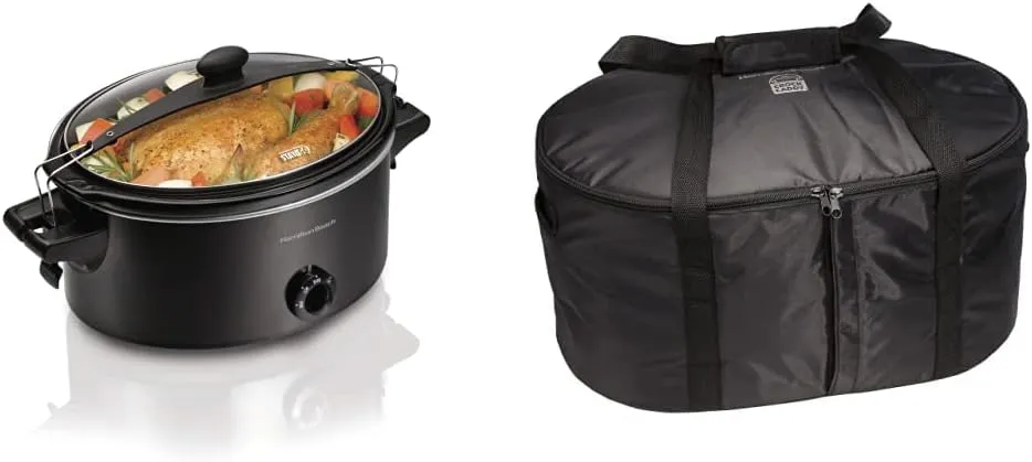 Hamilton Beach 6-Quart Stay or Go Portable Slow Cooker with Travel Bag