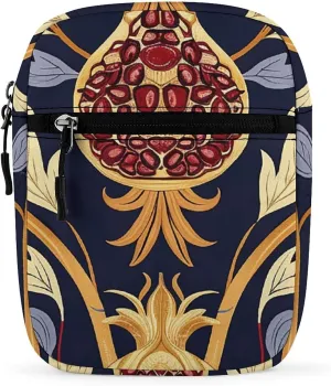 Hand Drawn Pomegranate Oxford Cloth Ammo Crossbody Shoulder Bag Medic Bag Classic Small Messenger Crossbody Bag Unisex Classic Canvas Shoulder Bag for Women, Bookbag for Work