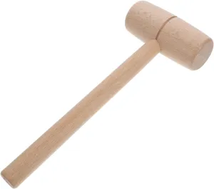 Handmade Beechwood Chasing Hammer for Wood Carving Craft Hammer Diy Tools and Woodworking Supplies