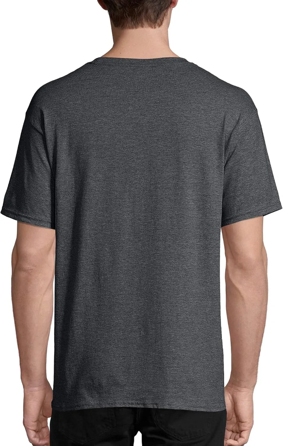 Hanes Men's Short Sleeve Essentials Crewneck Cotton T-Shirt, Multipack