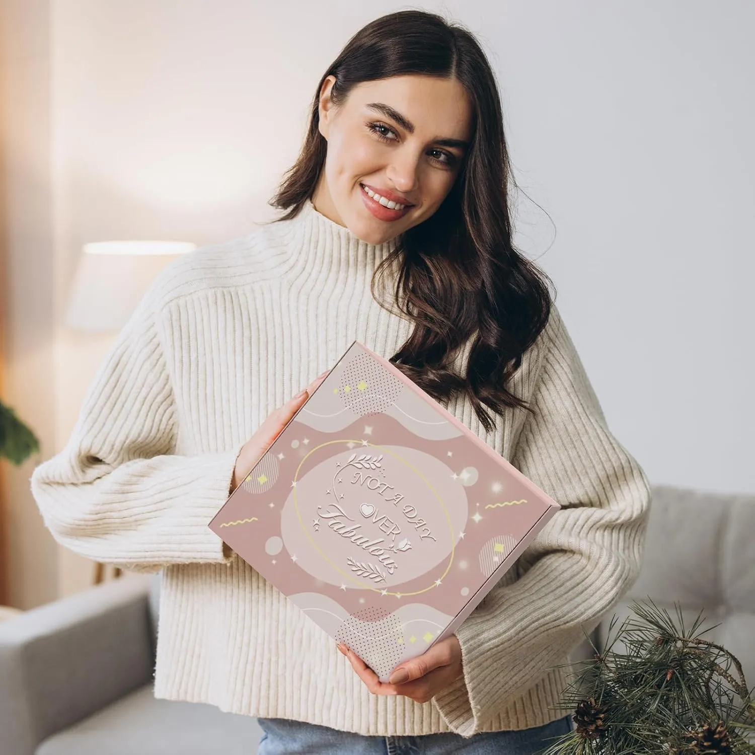 Happy Birthday Gifts for Women Friendship, Get Well Soon Gifts Baskets for Women, Self Care Package, Birthday Basket for Womens, Friends, Coworker Ideas