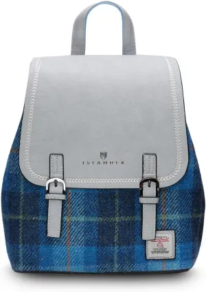 Harris Tweed® Jura Backpack, Blue Tartan