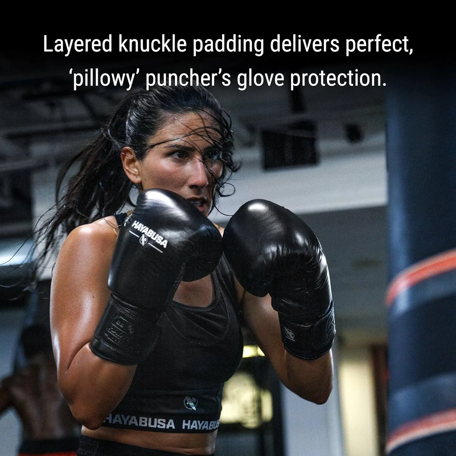 Hayabusa Pro Leather Hook and Loop Boxing Gloves for Men and Women