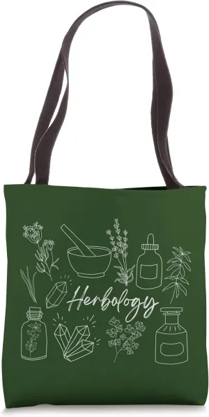 Healing Herbs, Herbal Plants, Herbology Herbalism Herbalist Tote Bag