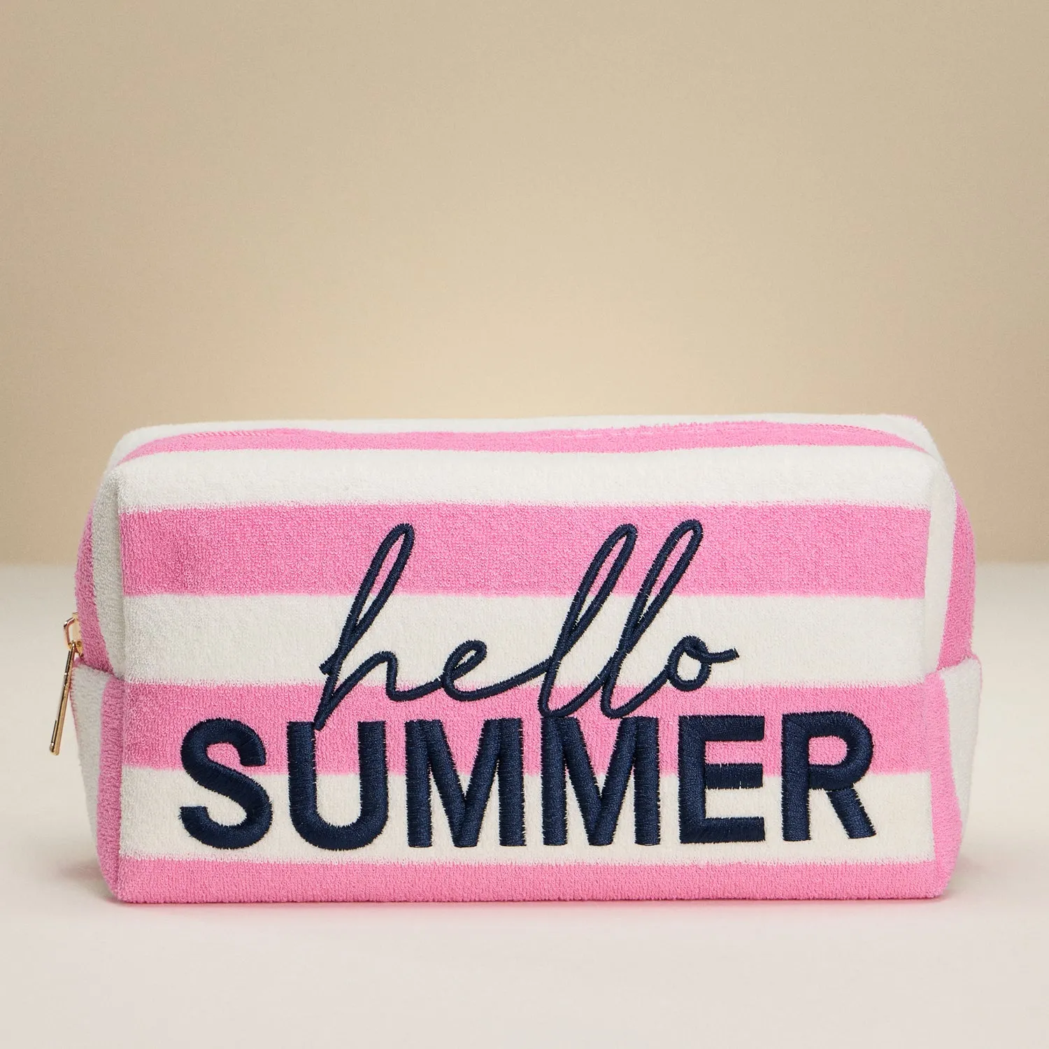 Hello Summer Terry Cloth Pouch