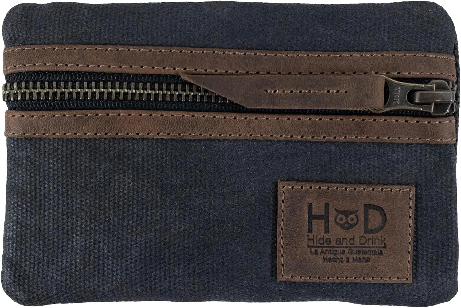 Hide & Drink, Multi-Tool Pocket Pouch, Compact Multipurpose EDC Zippered Bag, Mini Camping Tool Case, Waxed Canvas, Knife Holster, Handmade Slim Organizer