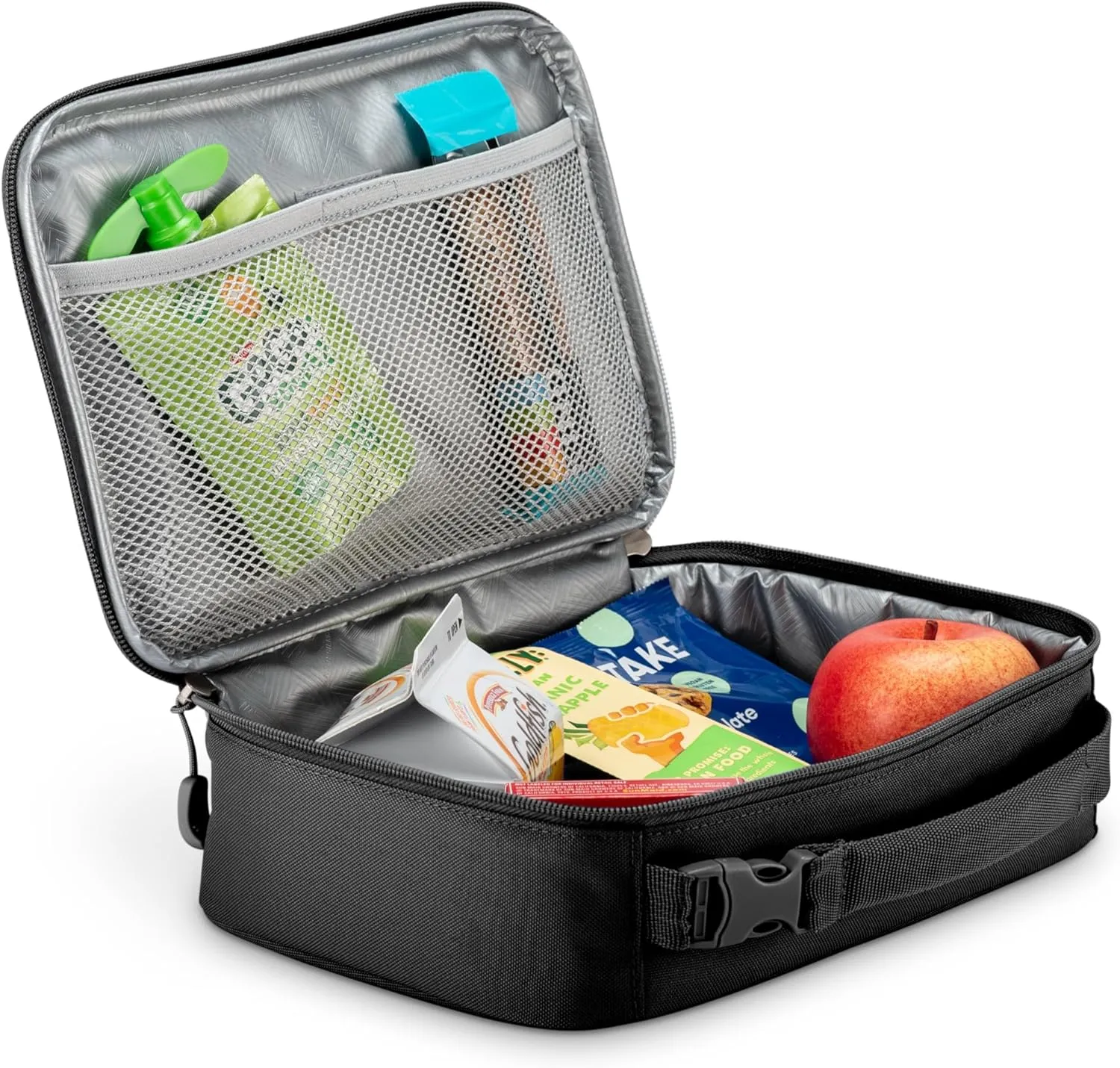 High Sierra Single Compartment Lunch Bag, Black, One Size