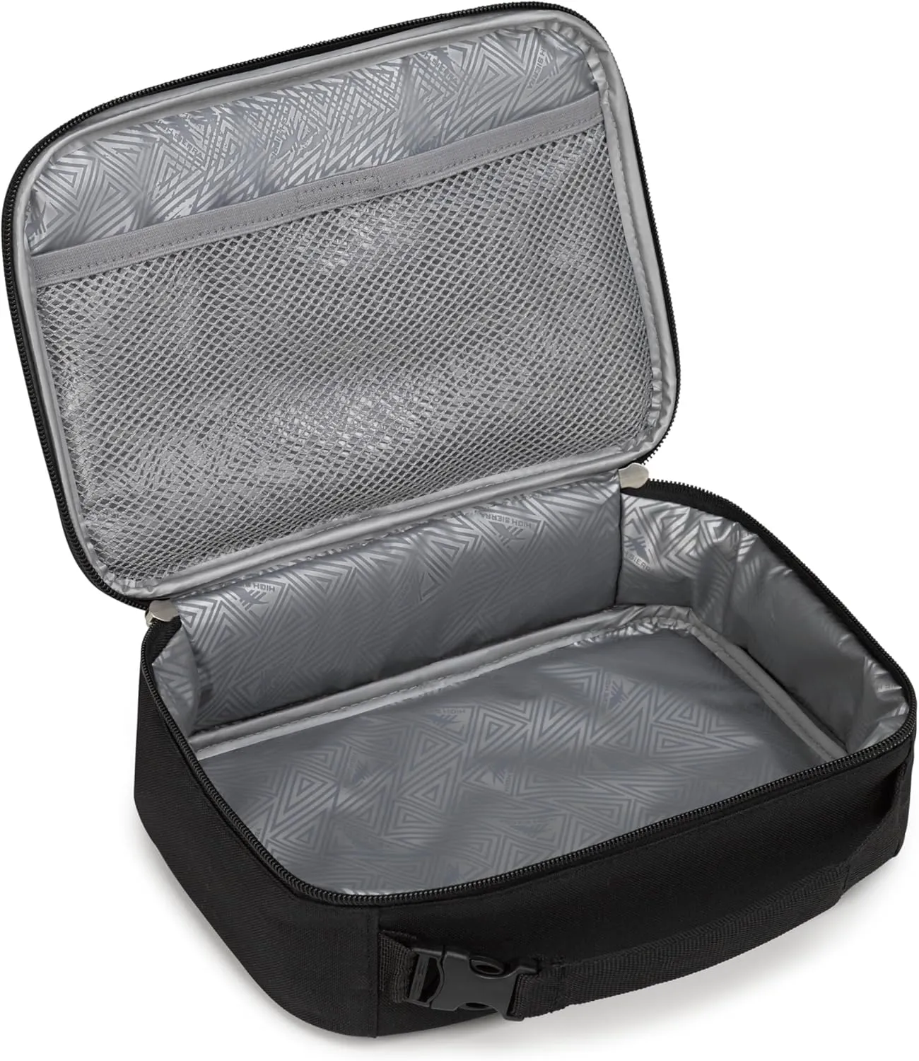 High Sierra Single Compartment Lunch Bag, Black, One Size