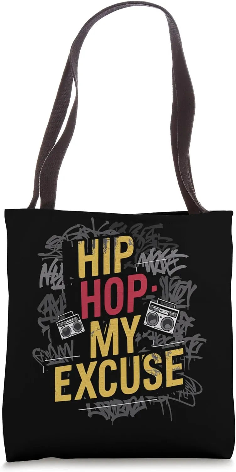 Hip Hop Dancing Breakdancing Rap Music Choreography Tote Bag