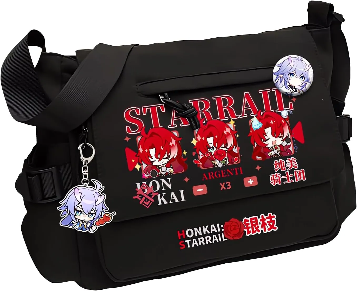 Honkai Star Rail Handbag Aventurine Crossbody Bag Cute Single Shoulder Bag Adult 3D Print Anime Backpack Bag