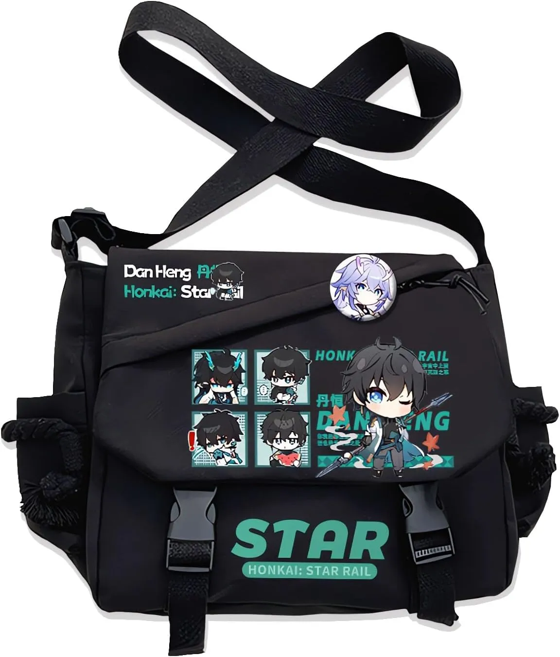 Honkai Star Rail Handbag Kafka Crossbody Bag Single Shoulder Bag Adult Anime 3D Print Backpack Black Bag