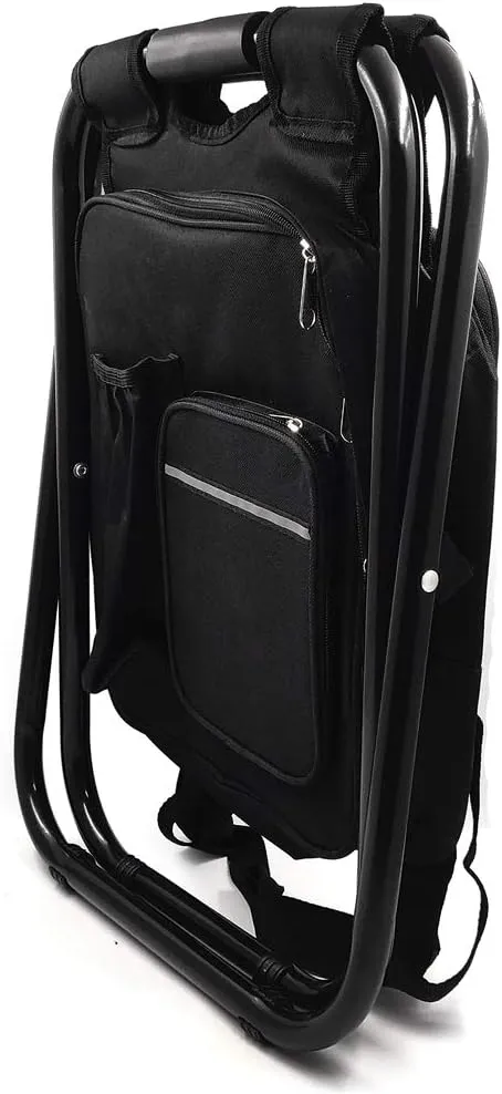 HTTMT - Folding Stool Insulated Cooler Bag Backpack Chair Beach Fishing Camping Hiking [Item Number: ET-Seat001]